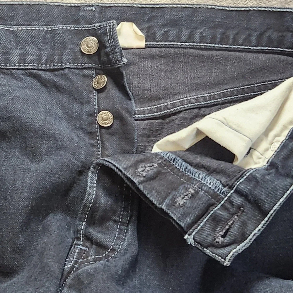 Levis 501 Jeans Mens 36x32 Blue Button Fly  Straight Made In Mexico VTG